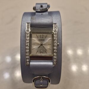 Guess Silver and Blue Women's Watch